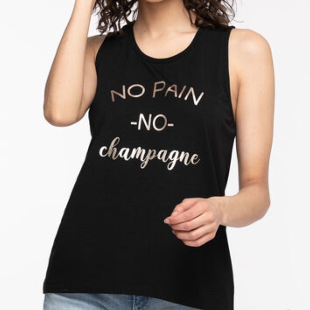 No Pain No Champagne Tank